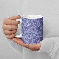 Tahiti Vareau Tiare Floral Ceramic Mug Monstera Palm Tropical Leaves LT01 - Polynesian Pride