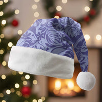 Tahiti Vareau Tiare Floral Christmas Santa Hat Monstera Palm Tropical Leaves LT01 Without Fur Purple - Polynesian Pride