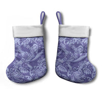 Tahiti Vareau Tiare Floral Christmas Stocking Monstera Palm Tropical Leaves - Polynesian Pride