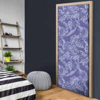 Tahiti Vareau Tiare Floral Door Cover Monstera Palm Tropical Leaves LT01 - Polynesian Pride
