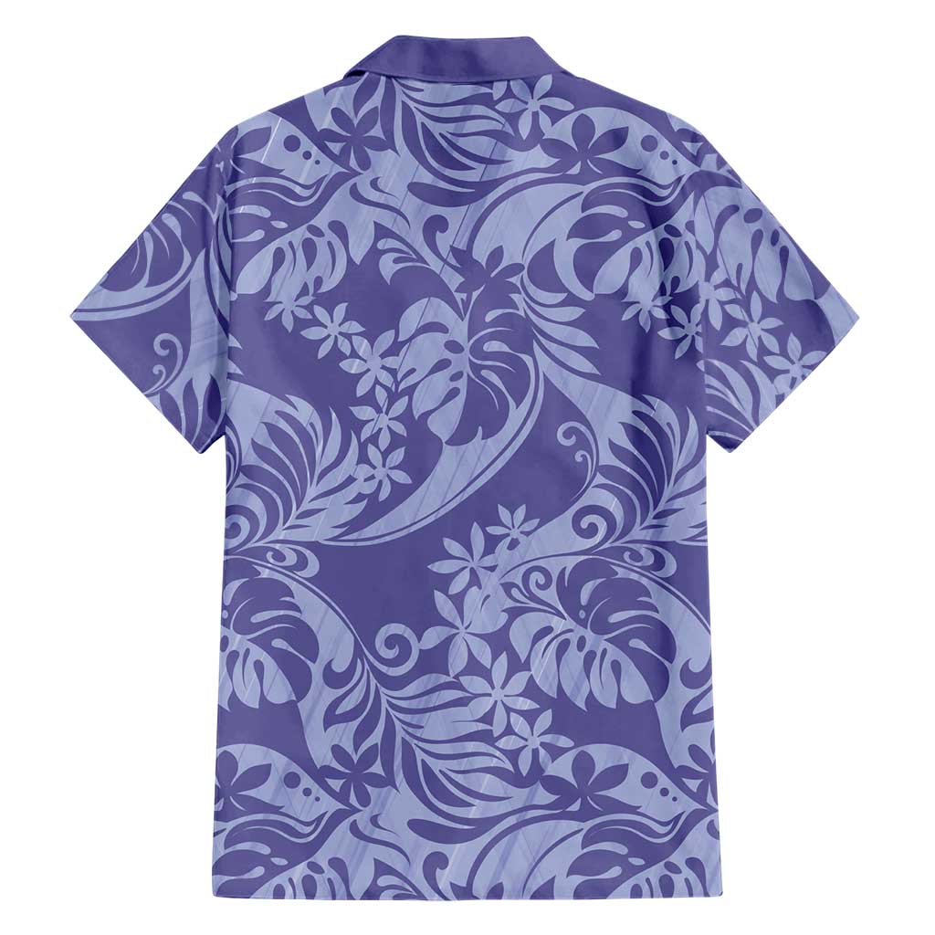 Tahiti Vareau Tiare Floral Family Matching Summer Maxi Dress and Hawaiian Shirt Monstera Palm Tropical Leaves LT01 - Polynesian Pride
