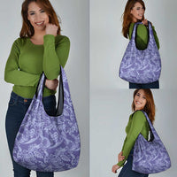 Tahiti Vareau Tiare Floral Grocery Bag Monstera Palm Tropical Leaves LT01 - Polynesian Pride