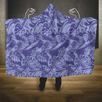 Tahiti Vareau Tiare Floral Hooded Blanket Monstera Palm Tropical Leaves LT01 - Polynesian Pride