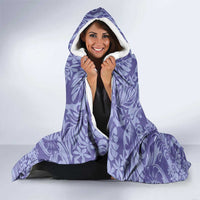 Tahiti Vareau Tiare Floral Hooded Blanket Monstera Palm Tropical Leaves LT01 - Polynesian Pride