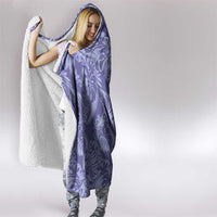 Tahiti Vareau Tiare Floral Hooded Blanket Monstera Palm Tropical Leaves LT01 - Polynesian Pride