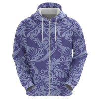Tahiti Vareau Tiare Floral Hoodie Monstera Palm Tropical Leaves LT01 - Polynesian Pride