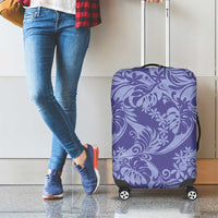 Tahiti Vareau Tiare Floral Luggage Cover Monstera Palm Tropical Leaves LT01 - Polynesian Pride
