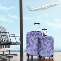 Tahiti Vareau Tiare Floral Luggage Cover Monstera Palm Tropical Leaves LT01 - Polynesian Pride