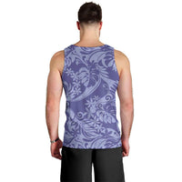 Tahiti Vareau Tiare Floral Men Tank Top Monstera Palm Tropical Leaves LT01 - Polynesian Pride