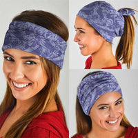 Tahiti Vareau Tiare Floral Neck Gaiter Monstera Palm Tropical Leaves - Polynesian Pride