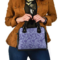 Tahiti Vareau Tiare Floral Shoulder Handbag Monstera Palm Tropical Leaves - Polynesian Pride