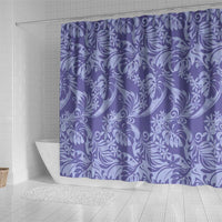 Tahiti Vareau Tiare Floral Shower Curtain Monstera Palm Tropical Leaves LT01 - Polynesian Pride