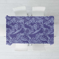 Tahiti Vareau Tiare Floral Tablecloth Monstera Palm Tropical Leaves LT01 Purple - Polynesian Pride