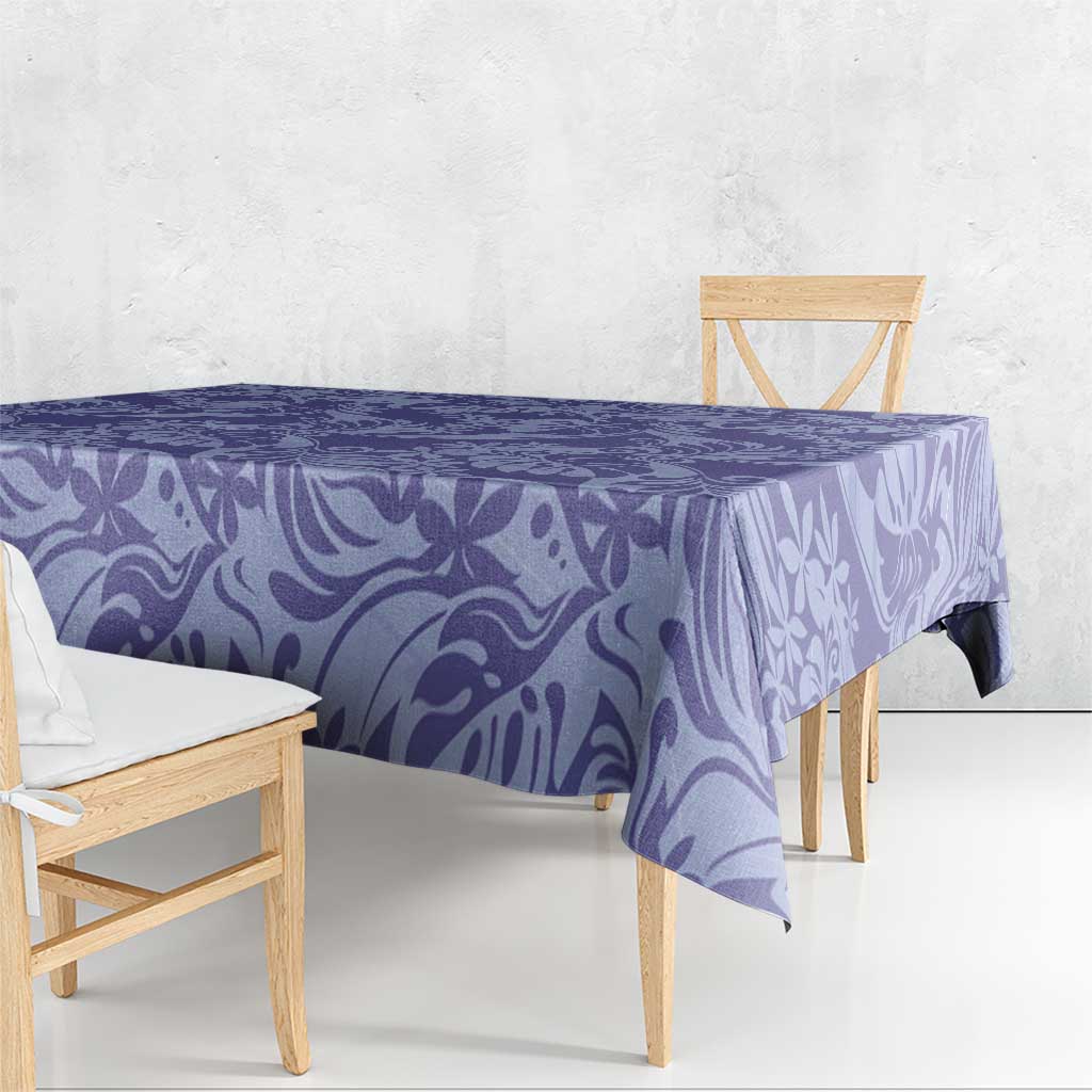 Tahiti Vareau Tiare Floral Tablecloth Monstera Palm Tropical Leaves LT01 - Polynesian Pride