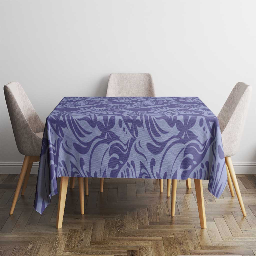 Tahiti Vareau Tiare Floral Tablecloth Monstera Palm Tropical Leaves LT01 - Polynesian Pride
