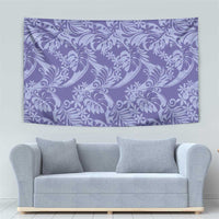 Tahiti Vareau Tiare Floral Tapestry Monstera Palm Tropical Leaves - Polynesian Pride