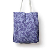 Tahiti Vareau Tiare Floral Tote Bag Monstera Palm Tropical Leaves LT01 - Polynesian Pride