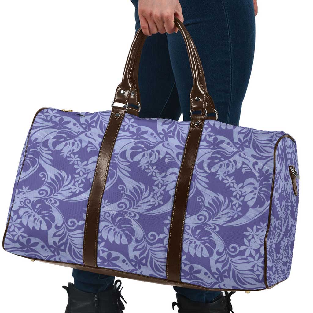 Tahiti Vareau Tiare Floral Travel Bag Monstera Palm Tropical Leaves LT01 - Polynesian Pride