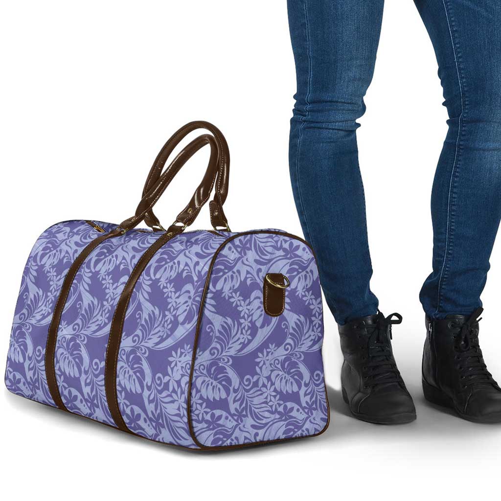 Tahiti Vareau Tiare Floral Travel Bag Monstera Palm Tropical Leaves LT01 - Polynesian Pride