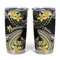 Hawaii Tumbler Cup Polynesian Shark with Kakau Gold Version LT01 Gold - Polynesian Pride