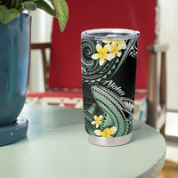 Hawaii Tumbler Cup Polynesian Shark with Kakau Green Version LT01 - Polynesian Pride
