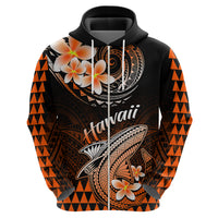 Hawaii Hoodie Polynesian Shark with Kakau Orange Version LT01 - Polynesian Pride