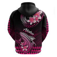 Hawaii Hoodie Polynesian Shark with Kakau Pink Version LT01 - Polynesian Pride