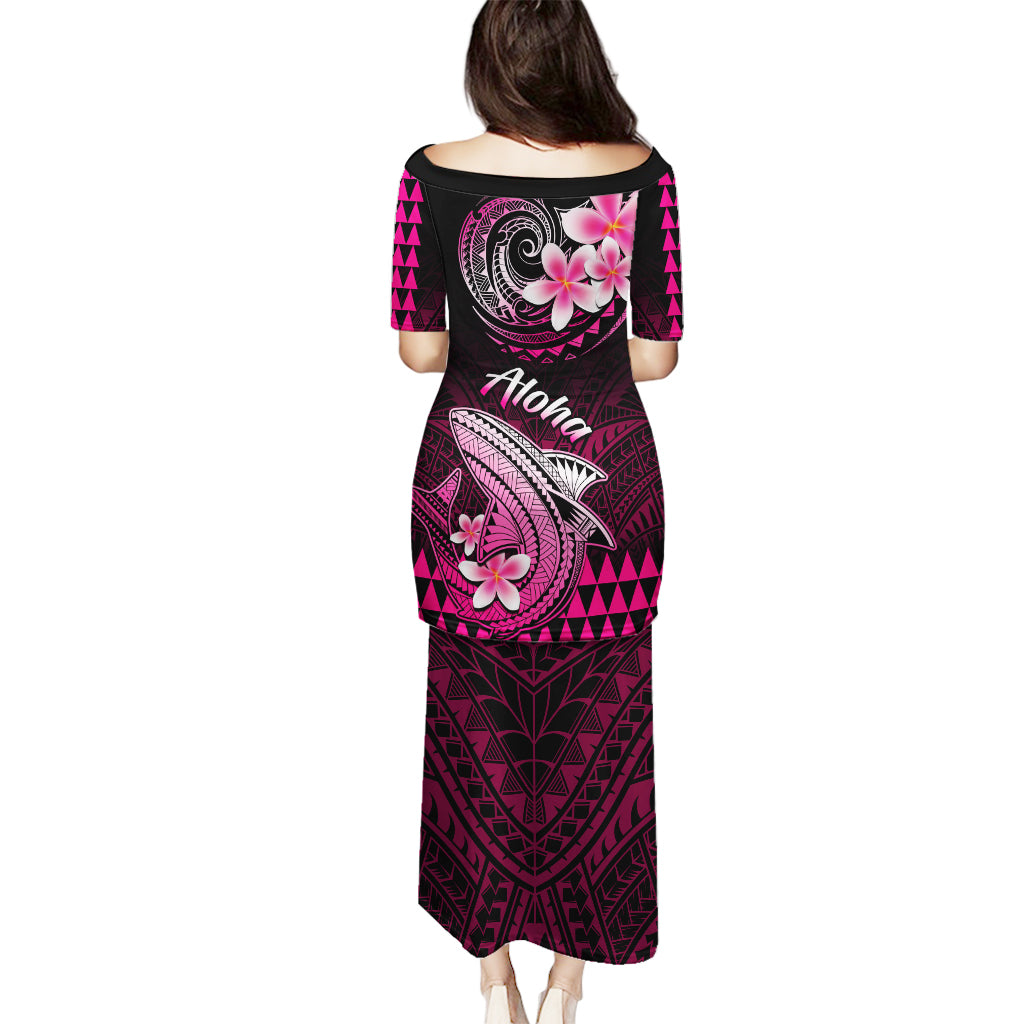 Hawaii Puletasi Polynesian Shark with Kakau Pink Version LT01 - Polynesian Pride