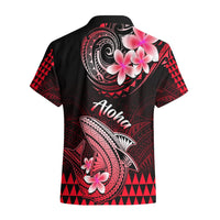 Hawaii Hawaiian Shirt Polynesian Shark with Kakau Red Version LT01 - Polynesian Pride