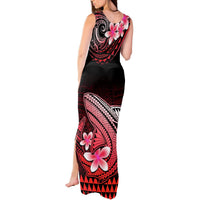 Hawaii Tank Maxi Dress Polynesian Shark with Kakau Red Version LT01 - Polynesian Pride