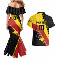 Custom PNG Couples Matching Mermaid Dress and Hawaiian Shirt The Kumuls Are On A Roll LT01 - Polynesian Pride