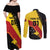 Custom PNG Couples Matching Off Shoulder Maxi Dress and Long Sleeve Button Shirt The Kumuls Are On A Roll