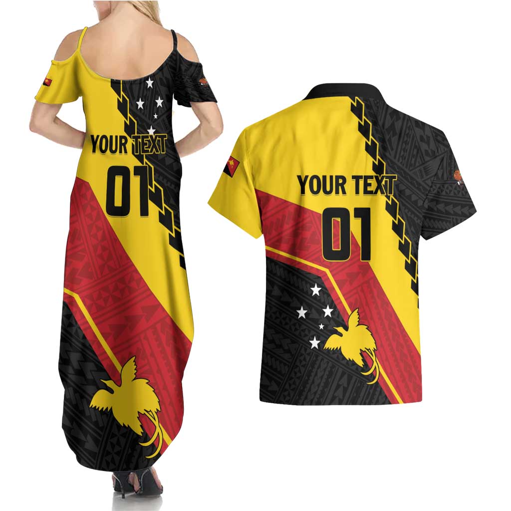 Custom PNG Couples Matching Summer Maxi Dress and Hawaiian Shirt The Kumuls Are On A Roll LT01 - Polynesian Pride