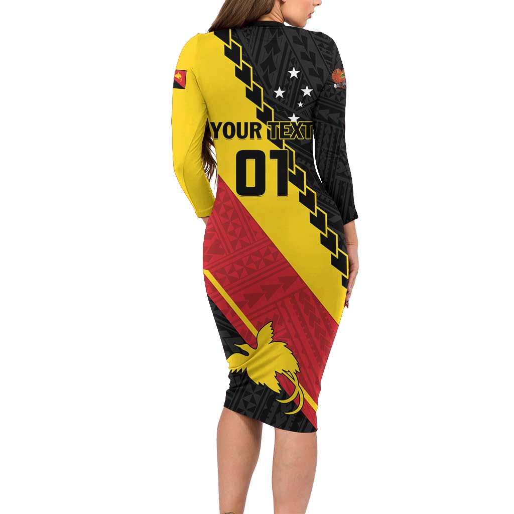 Custom PNG Family Matching Long Sleeve Bodycon Dress and Hawaiian Shirt The Kumuls Are On A Roll LT01 - Polynesian Pride