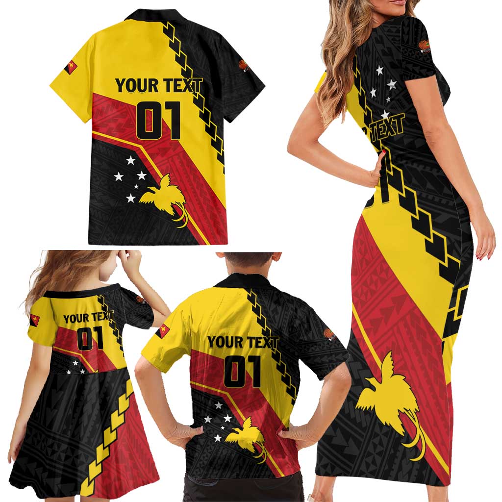 Custom PNG Family Matching Short Sleeve Bodycon Dress and Hawaiian Shirt The Kumuls Are On A Roll LT01 - Polynesian Pride
