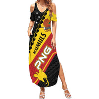 Custom PNG Family Matching Summer Maxi Dress and Hawaiian Shirt The Kumuls Are On A Roll LT01 Mom's Dress Black - Polynesian Pride