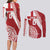 Custom Tonga Rugby Mate Maa Couples Matching Long Sleeve Bodycon Dress and Long Sleeve Button Shirt Ngatu Pattern