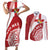 Custom Tonga Rugby Mate Maa Couples Matching Short Sleeve Bodycon Dress and Long Sleeve Button Shirt Ngatu Pattern