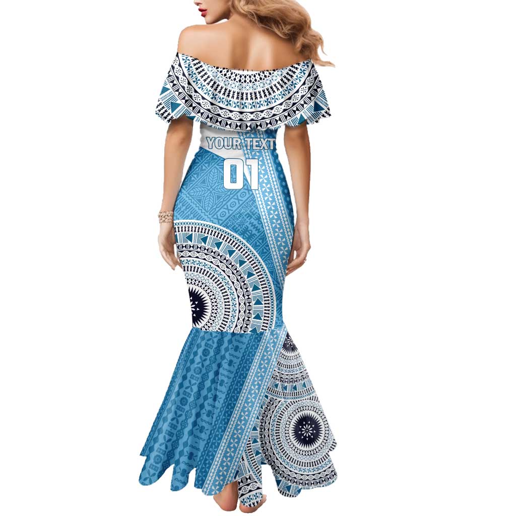 Custom Fiji Rugby Bati Family Matching Mermaid Dress and Hawaiian Shirt Tapa Pattern LT01 - Polynesian Pride
