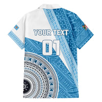 Custom Fiji Rugby Bati Family Matching Off Shoulder Short Dress and Hawaiian Shirt Tapa Pattern LT01 - Polynesian Pride