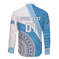 Custom Fiji Rugby Bati Family Matching Short Sleeve Bodycon Dress and Hawaiian Shirt Tapa Pattern LT01 - Polynesian Pride