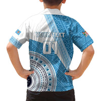 Custom Fiji Rugby Bati Family Matching Tank Maxi Dress and Hawaiian Shirt Tapa Pattern LT01 - Polynesian Pride