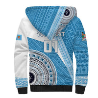 Custom Fiji Rugby Bati Sherpa Hoodie Tapa Pattern LT01 - Polynesian Pride