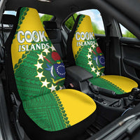 Cook Islands Rugby Kukis Car Seat Cover Circle Stars LT01 One Size Green - Polynesian Pride