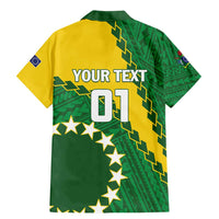 Custom Cook Islands Rugby Kukis Family Matching Mermaid Dress and Hawaiian Shirt Circle Stars LT01 - Polynesian Pride