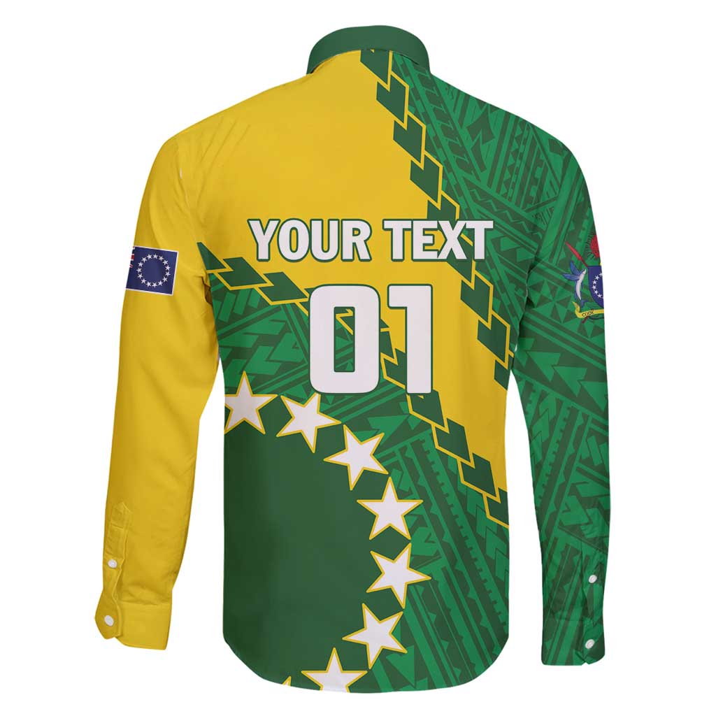 Custom Cook Islands Rugby Kukis Family Matching Summer Maxi Dress and Hawaiian Shirt Circle Stars LT01 - Polynesian Pride