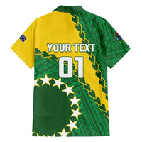 Custom Cook Islands Rugby Kukis Hawaiian Shirt Circle Stars