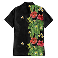 Hawaiian Hibiscus Plumeria Hawaiian Shirt Tropical Leaves
