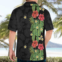 Hawaiian Hibiscus Plumeria Hawaiian Shirt Tropical Leaves
