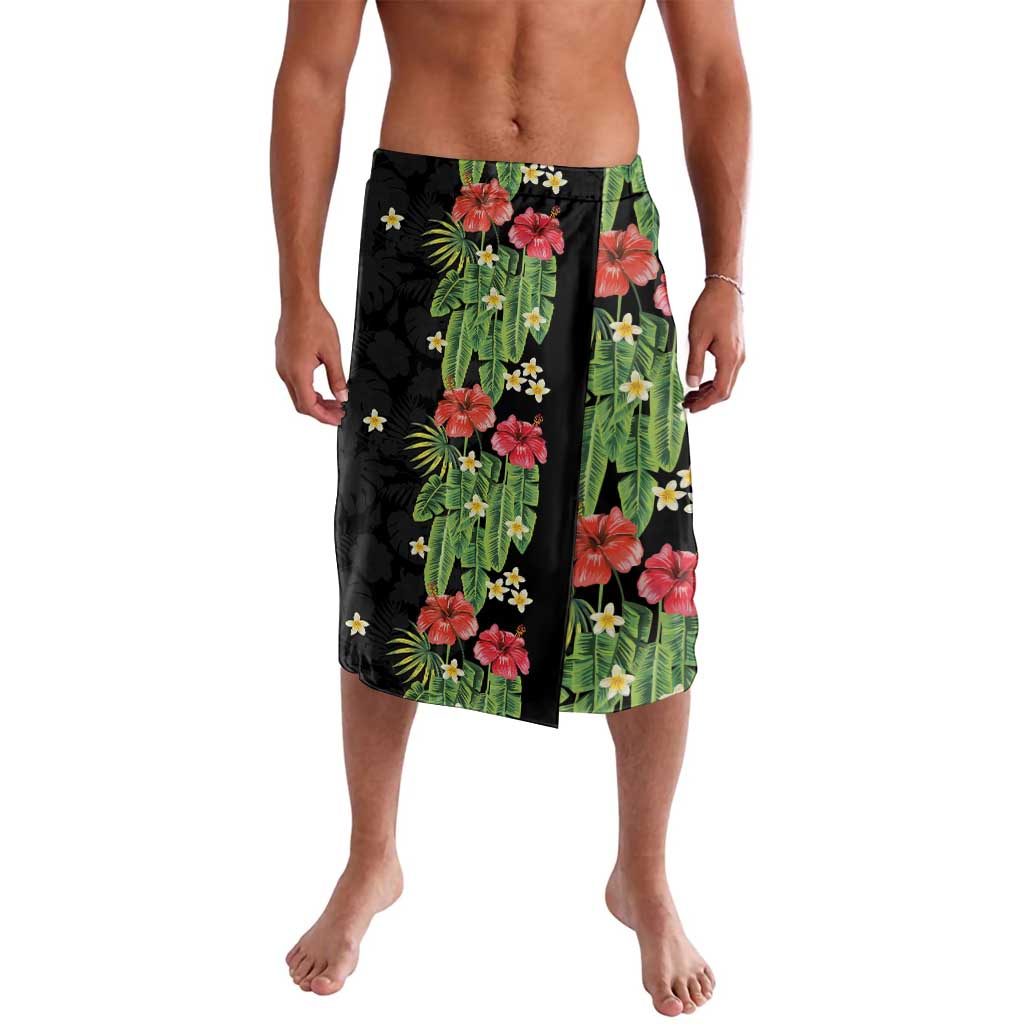 Hawaiian Hibiscus Plumeria Lavalava Tropical Leaves